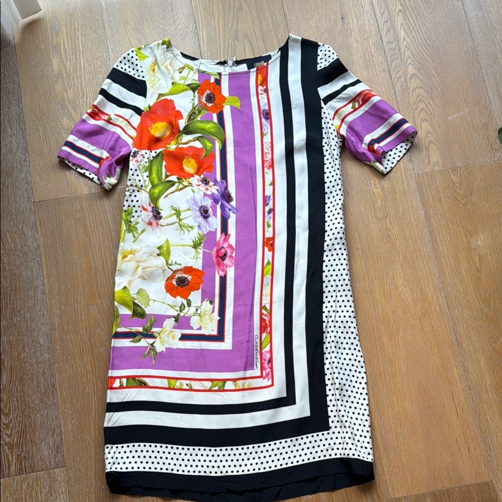 Vintage Roberto Cavalli Class Print Dress